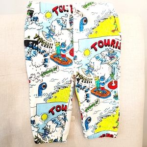 Stella McCartney Cotton Holidaze Cartoon Comic Joggers